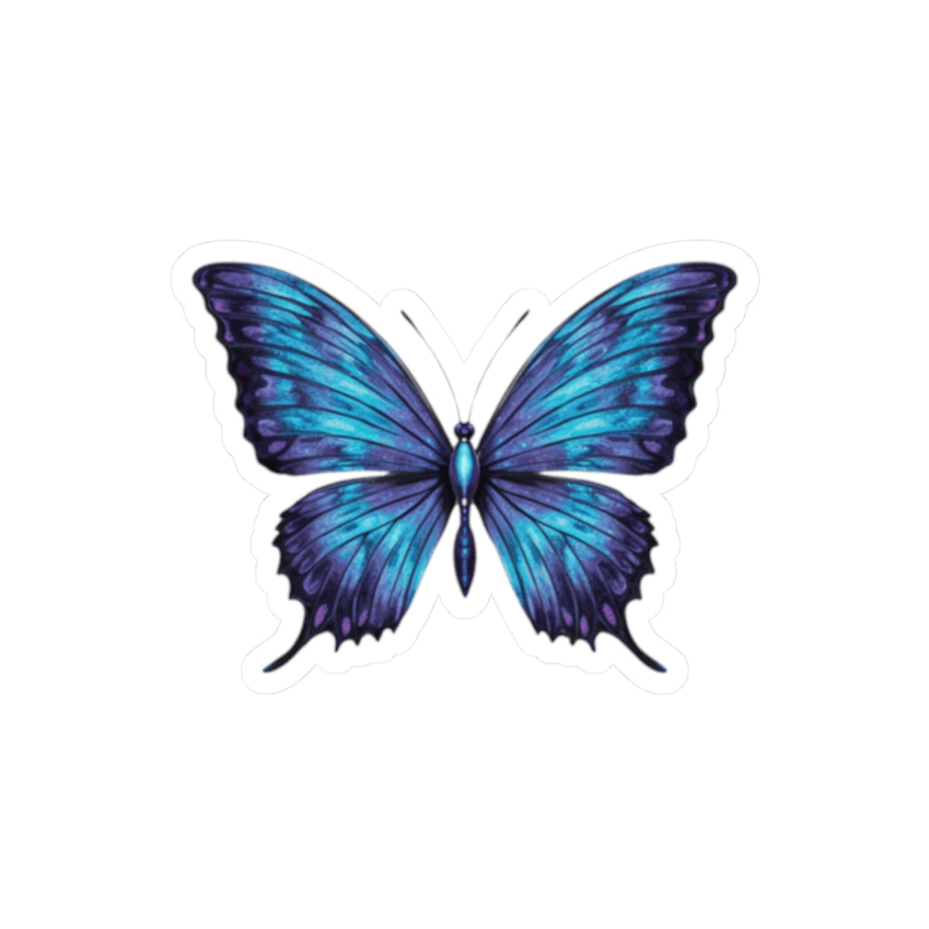 Blue Butterfly Sticker
