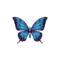 Blue Butterfly Sticker